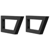 Basin Shelf Wall Mounted Steel and Solid Wood Beech