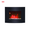 2025 7 COLOUR LED BLACK GLASS ARCHED ELECTRIC WALL MOUNTED FIRE