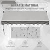 Retractable Patio Awning Garden Sun Shade Shelter Manual Alumin Canopy Sunsetter