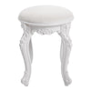 Dressing Table Stool 44x30x30 Vanity Chair Makeup Seat Baroque Piano Chair White