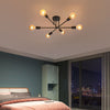 Modern Chandelier LED Lamp Black Frame Ceiling Light Living Room Pendant Lights