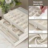 Hollywood Make up Mirror with Storage 3-Tier Jewelry Box LED Lighted Tabletop