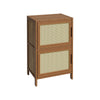 Wooden Bedroom Bedside Cabinet Furniture 2 Shelves Storage Nightstand Side Table