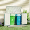 Garden Lockable Storage Bike Tool Store Sheds Outdoor Garbage Bin Shed 176x105cm