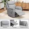 Power Lift Chair Electric Riser Recliner with Remote Control Side Pocket Grey