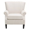 Den Lounge Wingback Accent Armchair Classic Nailhead Trim Club Side Chair Comfy