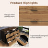 Chest of Drawers 6 Drawers Dresser Wide Bedside Table Cabinet Bedroom Furniture