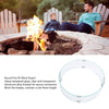 Round OUTDOORS Gas Fire Pit Table Wind Guard Clear Tempered Flame Glass Shield