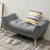 Upholstered Velvet Bed End Bench Chaise Chair Ottoman Stool Window Hallway Seat