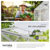 Lean to greenhouse polycarbonate aluminium grow plants growhouse garden 4,09m³