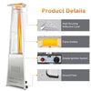 42,000 BTU Outdoor Patio Gas Heater 13KW Pyramid Propane Heater with Wheels