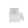 High Gloss Coffee Table Centre Table With LED Light Open Storage Glass Tabletop
