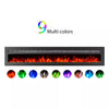 LED Fireplace Media Wall Fire Wall Mounted / Standing Electric Heater 40-100in