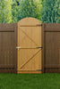 Privacy Wooden Garden Gate Arch Top Porch Pedestrian Pressure Fence Gate Panel