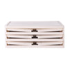 3 Tier Foldable Storage Boxes with Lid Collapsible Home Clothes Organizer Box