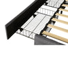 Double Bed Upholstered Storage Bed Frame With LED Light, 4 Drawers and Headboard