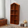 Vintage 10 Grids / House Shape Floating Wall Shelf Wooden Storage Display Rack