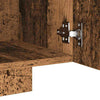 TV Cabinet with LED Lights Old Wood 160x35x40 cm Engineered Wood