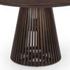 Remi Round Solid Mango Wood Dining Table Walnut 1.4m (96)