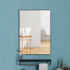 Metal Framed Wall Mirror Vanity Accent for Bathroom Entryway Hall Living Bedroom
