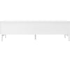 TV Stand 169cm TV Unit Cabinet Storage Sideboard White Wave-Shaped Doors Modern