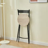 Round Dining Room Table and Folding Chairs Set of 4 for Small Space