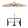 HeavyDuty Steel Picnic Beer Table & Bench Set Outdoor Pub Garden Patio Furniture