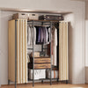 Heavy XXL Open Wardrobe Clothes Rail Storage Cupboard Dust-Proof Coat Rack Stand