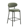 Dusk Mia Set of 4 Barstools - Matte Velvet - Sage Green RRP £298