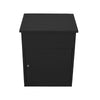 Medium Parcel Delivery Drop Box Lockable Home Storage Letter Post Box Black