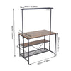 Kitchen Island Baker Rack Bar Table 3 Tier Microwave Stand Oven Storage Shelf