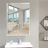 Plain Beveled Edge Frameless Unframed Bathroom Mirror with Wall Hanging Fixings