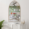 Large Garden Mirror Arch Metal Frame Hanging Wall Mounted Vintage Window Style