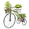 Tricycle Planter Chic Metal Plant Stand Baskets Bicycle Garden Bike Flower Pot