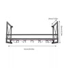 Wall Mounted Wine Rack Gin Shelf Rack Bottle 5 Glass Holder Home Bar 1 Layer