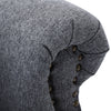 Linen Fabric Sofa Accent Chair Cocktail Armchair Sofa Padded Rivet Lounge Seat