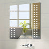 Wall Bathroom Mirror Cabinet w/ 60 LED Light,Shaver Socket,Anti-fog,Touch Switch