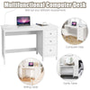Computer Desk Wooden PC Laptop Table Writing Workstation with 3 Drawers