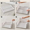 4x Stackable Wardrobe Drawer Units Organizer Clothes Closet Storage Basket Boxes