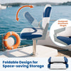 Fold-down Fishing Sightseeing Boat Speedboat Captain Seats Blue