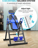 300LBS Foldable Gravity Inversion Table Neck Back Fitness Inverter Blue