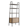 Freestanding Bookshelf Cabinet Industrial Wood Storage Display Shelf Cupboard