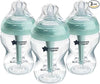3x Tommee Tippee Closer to Nature Midnight Jungle Baby Feeding Bottles 260ml 0m+