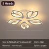 Maple Leaf Chandelier White Frame LED Ceiling Light Living Room Pendant Lights