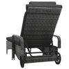 Lounger with Garden Patio Pool Day Bed Wicker Armchair Reclining Chair K6D1
