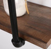 Shelf Industrial Steel pipe Wall Floating Storage Shelving Unit 2 - 4.5 Tiers