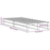 Bed Frame 75x190 Small Solid Wood Pine O3K2