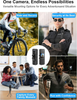 SPIKECAM 64GB Body Camera with Audio Video Night Vision SOS, 6H 1080P Wearable