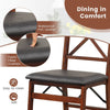 Set of 2 Folding Chair Padded Kitchen Dining Seat Portable Upholstered High Back
