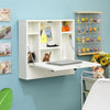 Wall-mounted Drop-leaf Table Folding Floating Laptop Desk Workstation Space Save